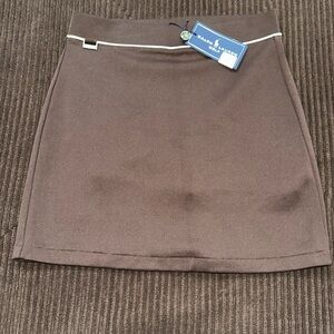 Ralph Lauren Golf NWT Brown W/White piping. XS
